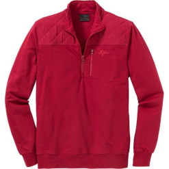 Bluza ze stójką Regular Fit bonprix ciemnoczerwony. Czerwone bluzy męskie bonprix, s, bez wzorów, ze stójką, bez rękawów, bez kaptura. Za 99,99 zł.