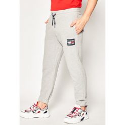 Spodnie dresowe Tommy Jeans Badge DM0DM07533. Szare jeansy męskie Tommy Jeans, xl, bez wzorów. W wyprzedaży za 279,00 zł.