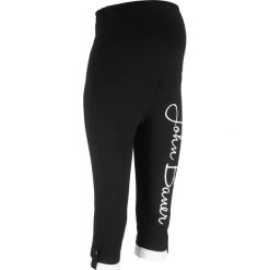 Legginsy rybaczki ciążowe bonprix czarny. Czarne legginsy ciążowe bonprix, w paski. Za 64,99 zł.