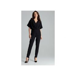 Kombinezon L062 Czarny. Czarne kombinezony damskie Lenitif, na co dzień, xl, bez wzorów, bez kołnierzyka, z długim rękawem, długie. Za 239,00 zł.