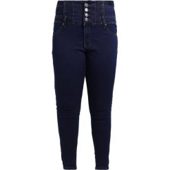 City Chic JEAN HARLEY CORSET Jeansy Slim Fit dark denim. Niebieskie jeansy damskie City Chic. W wyprzedaży za 284,25 zł.