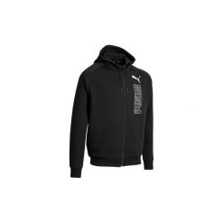 Bluza z kapturem na zamek Gym & Pilates męska. Czarne bluzy męskie Puma, m, bez wzorów, z bawełny, sportowe, z kapturem, bez rękawów, z kapturem. Za 129,99 zł.