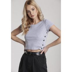 Szary T-shirt Malato. Szare t-shirty damskie Renee, s, bez wzorów, z jeansu, z okrągłym kołnierzem. Za 39,99 zł.