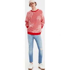 Jeansy męskie: Jeansy super skinny fit z przetarciami
