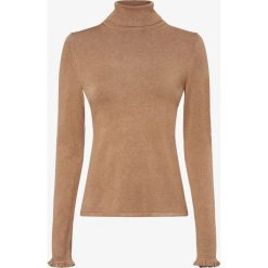 Comma - Sweter damski, beżowy. Brązowe swetry damskie comma, bez wzorów, bez rękawów, bez kaptura. Za 199,95 zł.