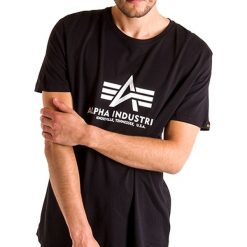ALPHA INDUSTRIES BASIC T-SHIRT > 10050103. Koszulki męskie Alpha Industries, xxl, bez wzorów, z bawełny, street, z okrągłym kołnierzem. Za 79,99 zł.