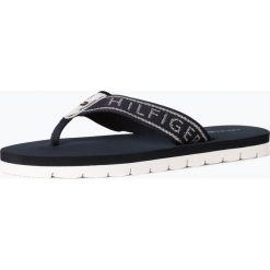 Tommy Hilfiger - Damskie japonki, niebieski. Niebieskie japonki damskie TOMMY HILFIGER, w paski. Za 139,95 zł.