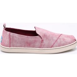 Toms - Espadryle. Różowe espadryle damskie Toms, bez wzorów, z gumy, bez obcasa. W wyprzedaży za 169,90 zł.