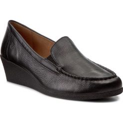 Półbuty CAPRICE - 9-24350-29 Black Nappa 022. Czarne półbuty damskie na koturnie marki Caprice, z materiału. W wyprzedaży za 179,00 zł.