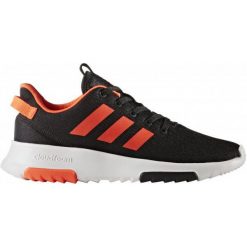 Adidas Buty Cf Racer Tr K Core Black/Solar Red/Footwear White 33. Czerwone buty dziewczęce sportowe marki Adidas, z zamszu, adidas cloudfoam. W wyprzedaży za 159,00 zł.