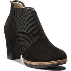 Botki GABOR - 72.872.47 Schw. Czarne buty zimowe damskie Gabor, z materiału, na obcasie. W wyprzedaży za 329,00 zł.