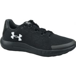 Czarne Buty biegowe Under Armour Micro G Pursuit Se M 3021232-008. Czarne buty sportowe męskie Under Armour, z materiału, bez zapięcia, do biegania. W wyprzedaży za 299,00 zł.