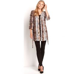 Happy Holly Kimono Hazel we wzory female ze wzorem 32/34. Swetry damskie Happy Holly, w paski, z dzianiny, bez rękawów, bez kaptura. W wyprzedaży za 89,00 zł.