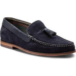 Mokasyny TED BAKER - Dougge 2 9-17137 Sued Am Dk Blue. Niebieskie mokasyny męskie Ted Baker, z materiału. W wyprzedaży za 479,00 zł.