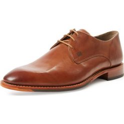 Buty wizytowe męskie: Gordon & Bros. - Męskie buty sznurowane ze skóry – Mirco, beżowy