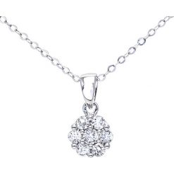 Złoty naszyjnik z diamentową zawieszką - dł. 46 cm. Szare naszyjniki damskie REVONI, z diamentem, złote. W wyprzedaży za 1079,95 zł.