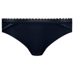 Figi klasyczne TOMMY HILFIGER UW0UW00295. Brązowe figi damskie TOMMY HILFIGER, l, bez wzorów, z elastanu. Za 89,00 zł.