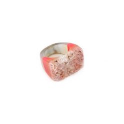 InspiRING Agat Druza Różowa rozmiar 13. Różowe pierścionki damskie Brazi druse jewelry, z agatem. Za 270,00 zł.