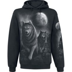 Odzież: Spiral Wolf Pack Wrap Bluza z kapturem czarny