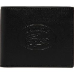 Lacoste - Portfel skórzany. Czarne portfele męskie Lacoste, bez wzorów, ze skóry. Za 409,90 zł.