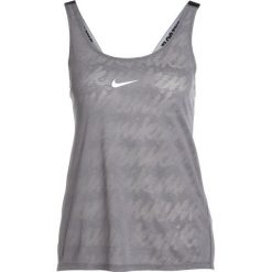 Nike Performance DRY TANK ELASTIKA Koszulka sportowa gunsmoke/black/white. Szare topy sportowe damskie Nike Performance, xl, z materiału. W wyprzedaży za 126,65 zł.