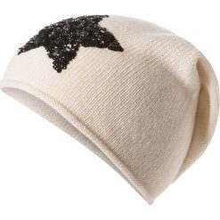 Czapka beanie w kolorze kremowym. Białe czapki zimowe damskie marki Codello, z dzianiny. W wyprzedaży za 73,95 zł.