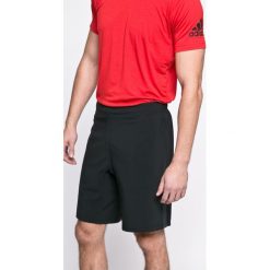 Adidas Performance - Szorty. Brązowe spodenki sportowe męskie marki adidas Performance, z elastanu, sportowe. W wyprzedaży za 89,90 zł.