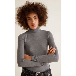 Mango - Bluzka Swan. Szare bluzki damskie Mango, xs, z elastanu. W wyprzedaży za 29,90 zł.
