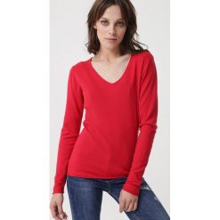 Czerwony Sweter Morrilton. Czerwone swetry damskie Born2be, s, bez wzorów, klasyczne, bez rękawów, bez kaptura. Za 99,99 zł.