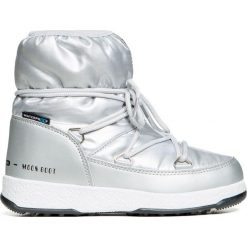Buty MOON BOOT JR GIRL LOW NYLON WP Srebrny. Szare śniegowce dziewczęce marki Moon Boot. Za 252,00 zł.