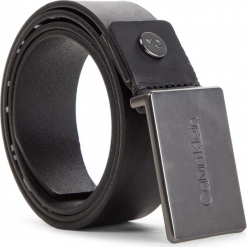 Pasek Męski CALVIN KLEIN - 3.5Cm Adj Plaque Belt K50K504239 85 001. Czarne paski męskie Calvin Klein, w paski, ze skóry. Za 299,00 zł.