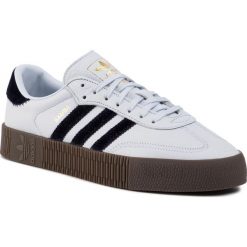 Buty adidas - Sambarose W EE4686 Aerblu/Aerblu/Goldmt. Białe buty sportowe damskie Adidas, ze skóry. W wyprzedaży za 319,00 zł.