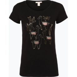 Esprit Casual - T-shirt damski, czarny. Czarne t-shirty damskie Esprit Casual, xs, z motywem zwierzęcym. Za 69,95 zł.