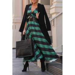 Sukienka KORELA. Czarne sukienki damskie s, długie, maxi. W wyprzedaży za 119,00 zł.