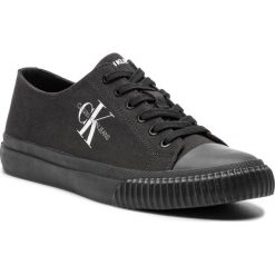 Trampki CALVIN KLEIN JEANS - Iaco Canvas S0593 Black. Czarne półbuty męskie marki Calvin Klein Jeans, na co dzień, bez wzorów, z jeansu, eleganckie, bez zapięcia. Za 469,00 zł.