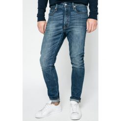 Levi's - Jeansy 501. Niebieskie jeansy męskie skinny marki Levi's®, z bawełny. W wyprzedaży za 159,90 zł.