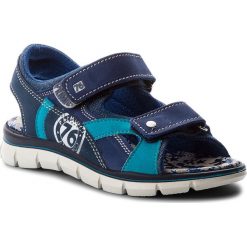 Sandały PRIMIGI - 1396122 S Blue. Niebieskie sandały chłopięce Primigi, ze skóry ekologicznej, bez zapięcia. W wyprzedaży za 179,00 zł.
