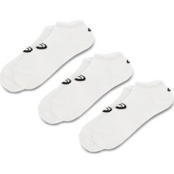 Zestaw 3 par niskich skarpet unisex ASICS - 3PPK Ped Sock 155206 White 0001. Białe skarpetki damskie Asics, bez wzorów, z elastanu. Za 39,00 zł.