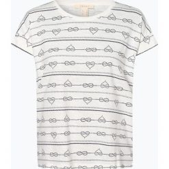 Esprit Casual - T-shirt damski, beżowy. Brązowe t-shirty damskie Esprit Casual, l, bez wzorów, z bawełny, casualowe, bez kołnierzyka. Za 69,95 zł.