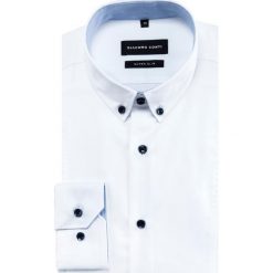 Koszula MICHELE KDBE000433. Czarne koszule męskie Giacomo Conti, m, bez wzorów, z bawełny, button down, z długim rękawem. Za 259,00 zł.
