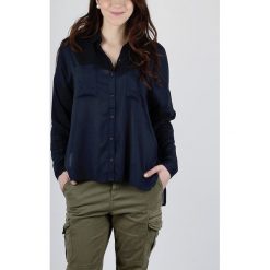 SuperDry Boyfriend Koszula Niebieski. Niebieskie bluzki damskie Superdry, xs, bez wzorów, z materiału, bez kołnierzyka, z długim rękawem. Za 343,95 zł.