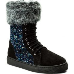 Kozaki dziewczęce: Kozaki STUART WEITZMAN – B171320 C-Velvet Blue/Serraje