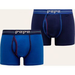 Pepe Jeans - Bokserki Lotar (2-pack). Niebieskie bokserki męskie Pepe Jeans, s, z nadrukiem, z elastanu. Za 119,90 zł.