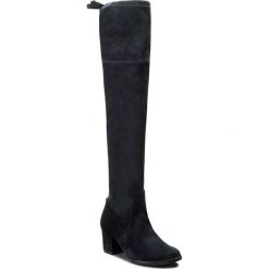 Muszkieterki SERGIO BARDI - Caserta FW127265117JN 907. Niebieskie kozaki damskie Sergio Bardi, z tworzywa sztucznego, przed kolano, na wysokim obcasie, bez zapięcia. W wyprzedaży za 199,00 zł.