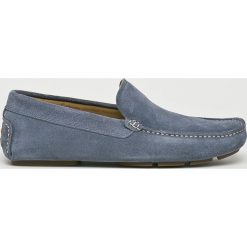 Gant - Mokasyny Austin. Niebieskie mokasyny męskie GANT, bez wzorów, ze skóry, bez zapięcia. Za 569,90 zł.