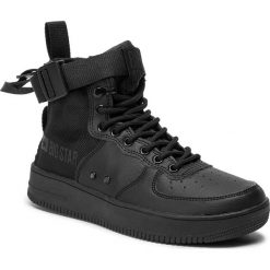 Sneakersy BIG STAR - EE274647 Black. Czarne półbuty damskie BIG STAR, na co dzień, bez wzorów, ze skóry ekologicznej, retro, bez obcasa, na płaskiej podeszwie, bez zapięcia. W wyprzedaży za 149,00 zł.