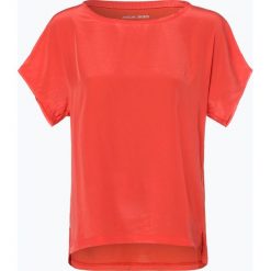 Marc Cain Sports - Bluzka damska, czerwony. Czerwone bluzki damskie Marc Cain Sports, bez wzorów, z satyny, bez kołnierzyka, bez rękawów. Za 479,95 zł.