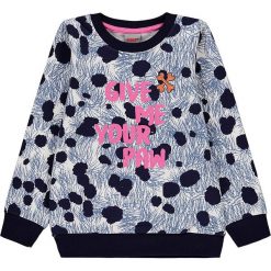Bluza w kolorze czarno-biało-niebieskim. Niebieskie bluzy niemowlęce Kanz, z nadrukiem, z bawełny. W wyprzedaży za 42,95 zł.