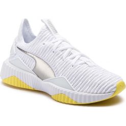 Sneakersy PUMA - Defy Tz 192249 01 Puma White/Blazing Yellow. Białe półbuty damskie Puma, z tworzywa sztucznego. W wyprzedaży za 299,99 zł.