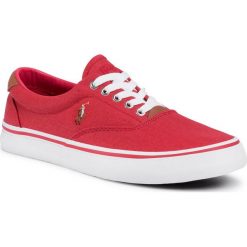 Tenisówki POLO RALPH LAUREN - Thorton 816816972001 Red/Multi Pp. Czerwone półbuty męskie Polo Ralph Lauren, bez wzorów, z gumy, bez zapięcia. Za 389,00 zł.